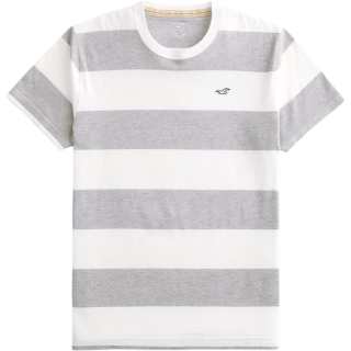 Hollister/ T Shirts Men's Gray Crew Neck Moderate Straight Fit