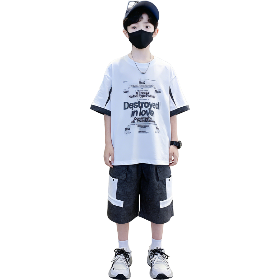 Lanza Lanza Boy Suit Summer Style Middle School Kids'