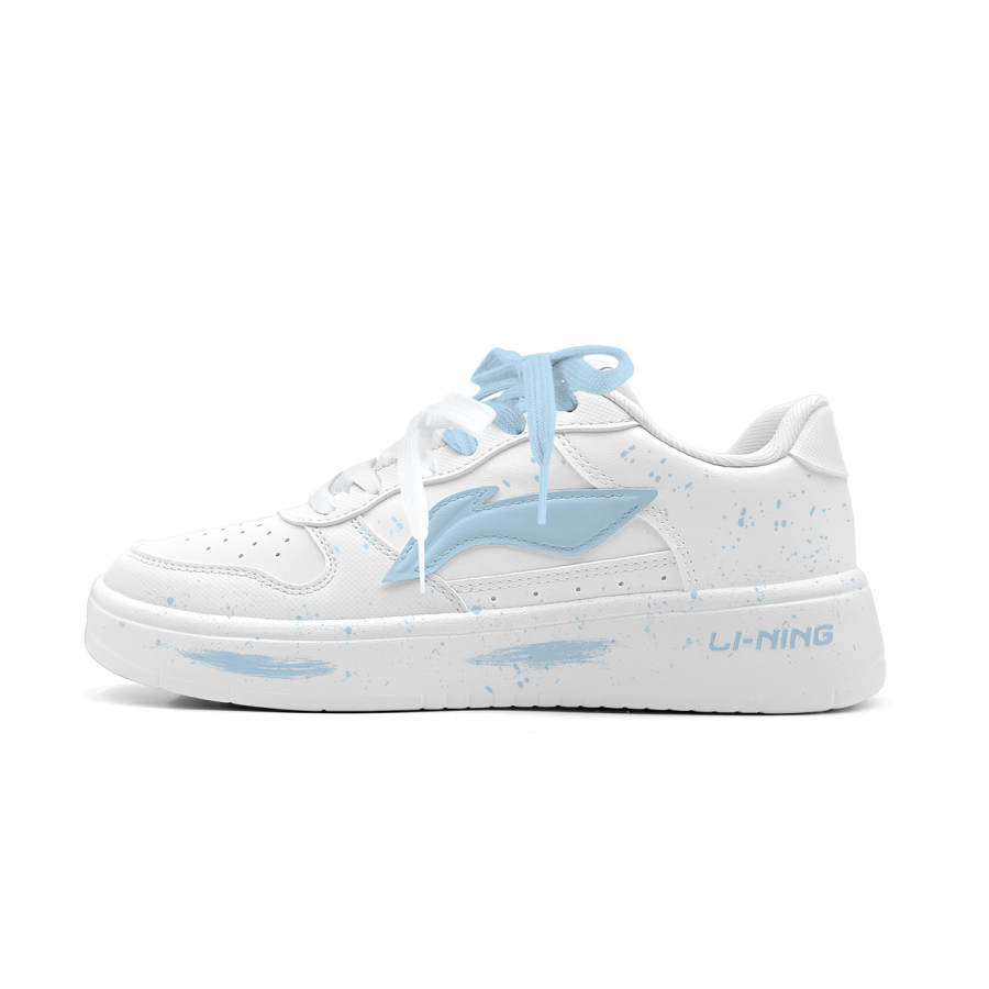Li-Ning Li Ning Low top Skateboard Shoes Unisex Blue White