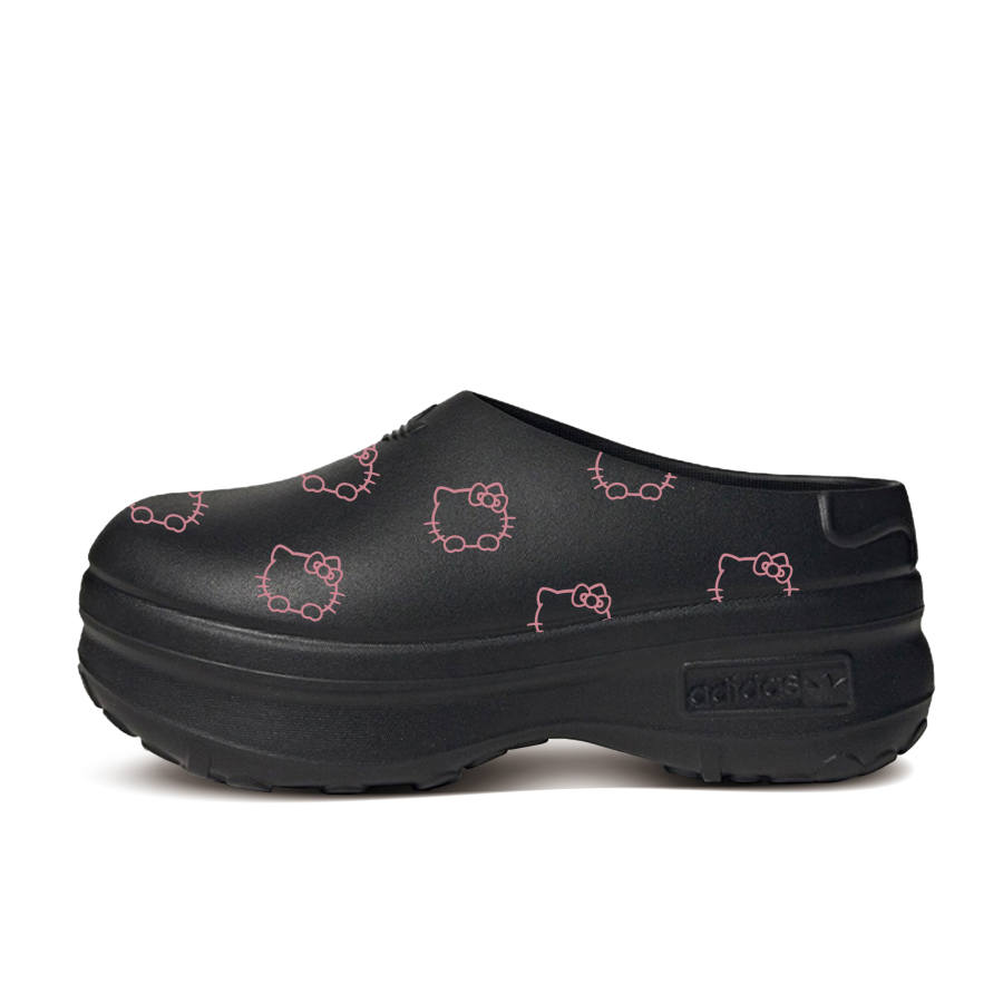 Adidas Originals AdiFOM Stan Smith Mule Rubber Sole Graffiti Abrasion Resistant Chef Shoes Unisex Black