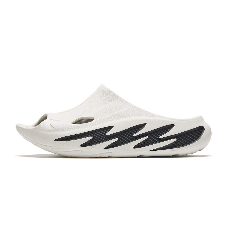 Anta EVA Cushioning Slip Resistant Quiet Slide Slippers Men's White Black