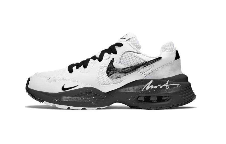 Nike Nike Air Max Fusion Synthetic Leather, Leather Cushioning Abrasion Resistant Breathable Low top Running Shoes Men's