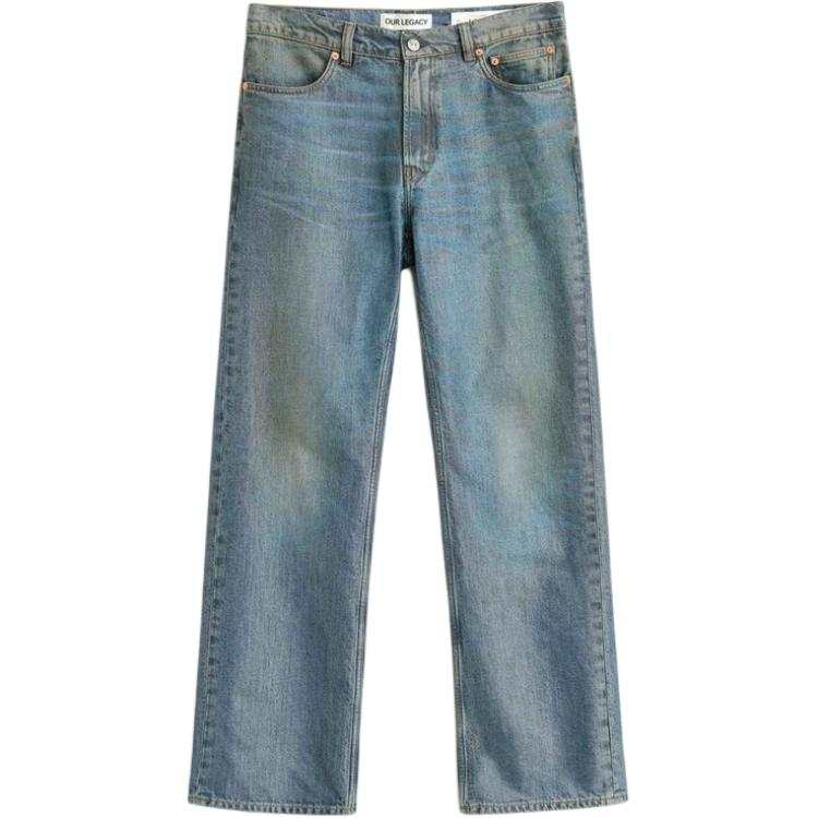 OUR LEGACY Jeans Men's Blue Moderate Straight Fit Pants