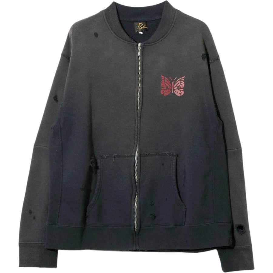 Needles Needles SS26 Deconstructed Zipped Sweat Sweatshirt Unisex