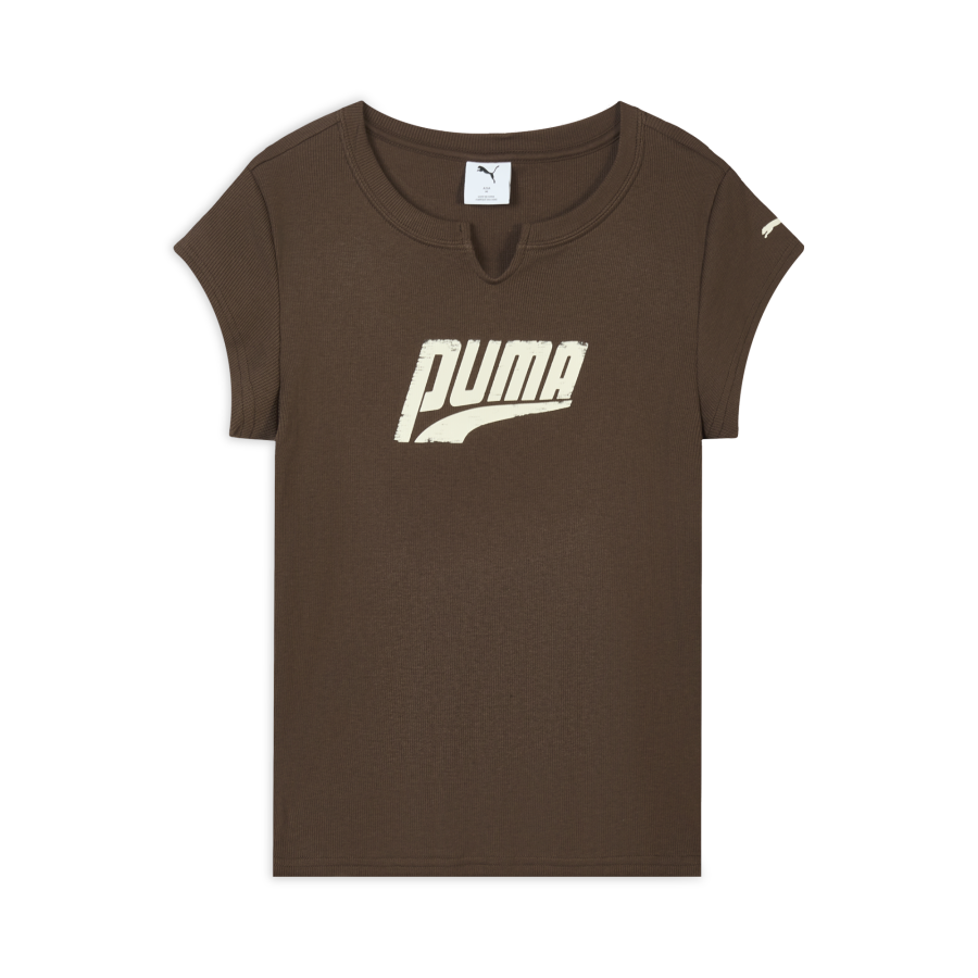 PUMA T Shirt Women's Coffee Brown
