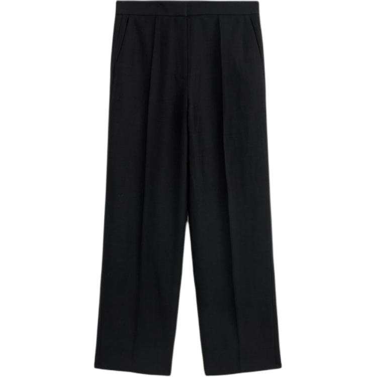 COS Casual Pants Women's Black Moderate Straight Fit Pants