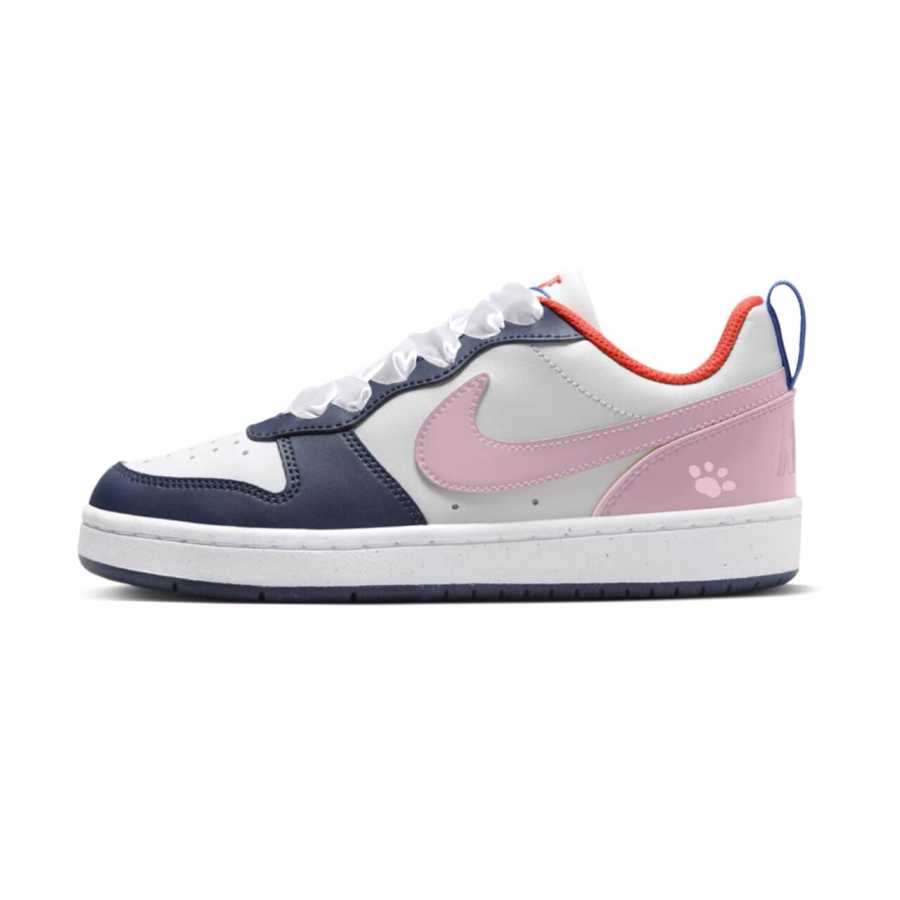 Nike Nike Court Borough Slip Resistant Abrasion Resistant Low top Kids' Skateboarding Shoes Light Pink Teenagers