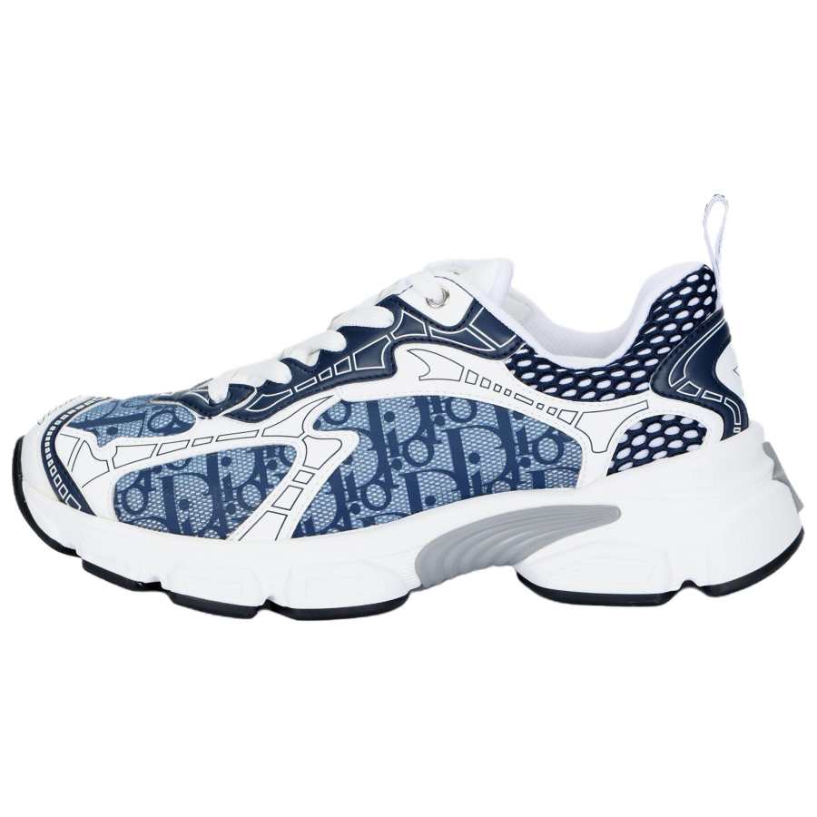 DIOR Vibe Monogram Low top Casual Shoes Women's Blue