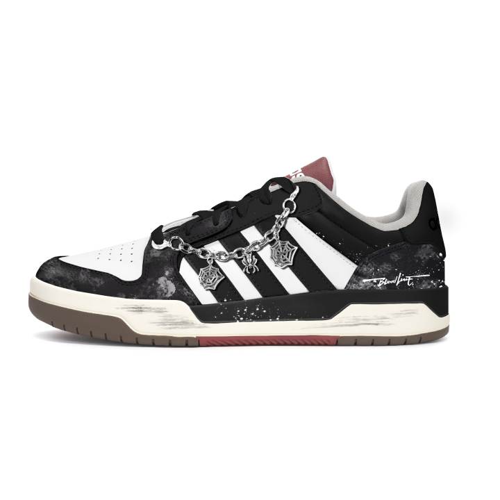 Adidas Adidas ENTRAP Coverage Slip Resistant Abrasion Resistant Skateboard Shoes Unisex Black And White Shades