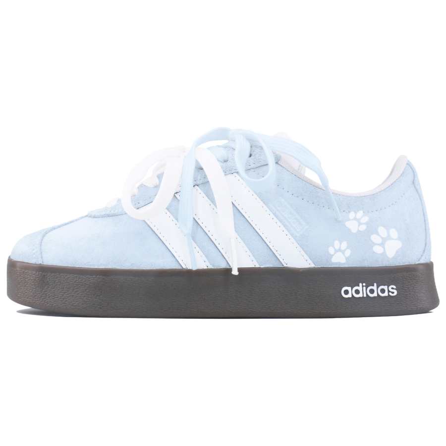 Adidas Adidas VL COURT 2.0 Synthetic Leather, Split Cow Leather Low top Skateboard Shoes Unisex Sea Salt Blue
