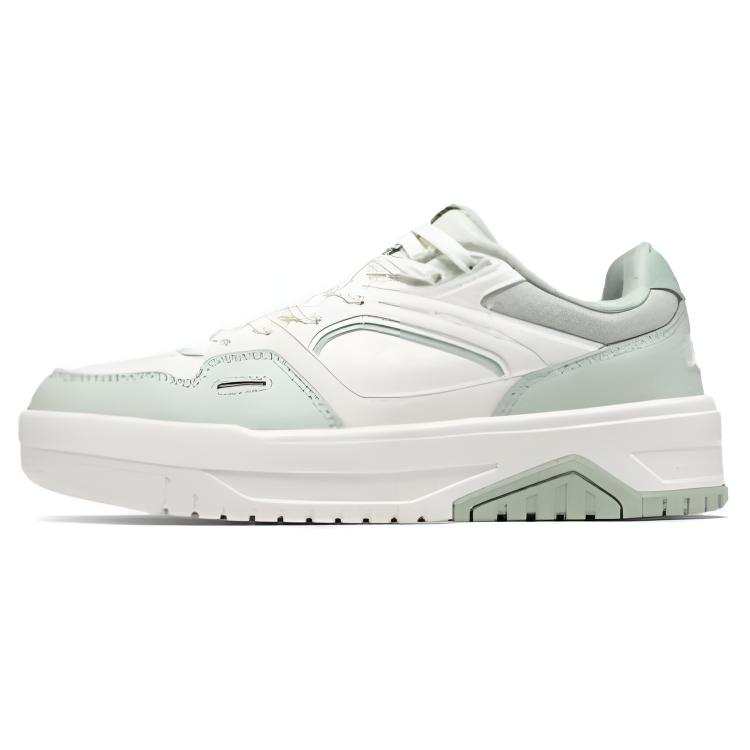 361° Wear resistant And Lightweight Low top Skateboard Shoes Women's White Green