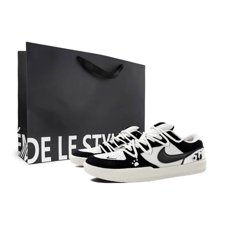 Nike Nike SB Force 58 Skateboard Shoes Unisex Black White Gray