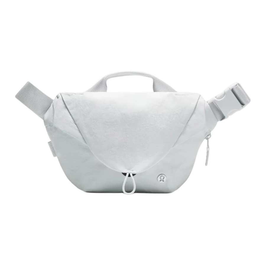 Lululemon Curved Nylon Portable Crossbody Fanny Pack Unisex White & Linen