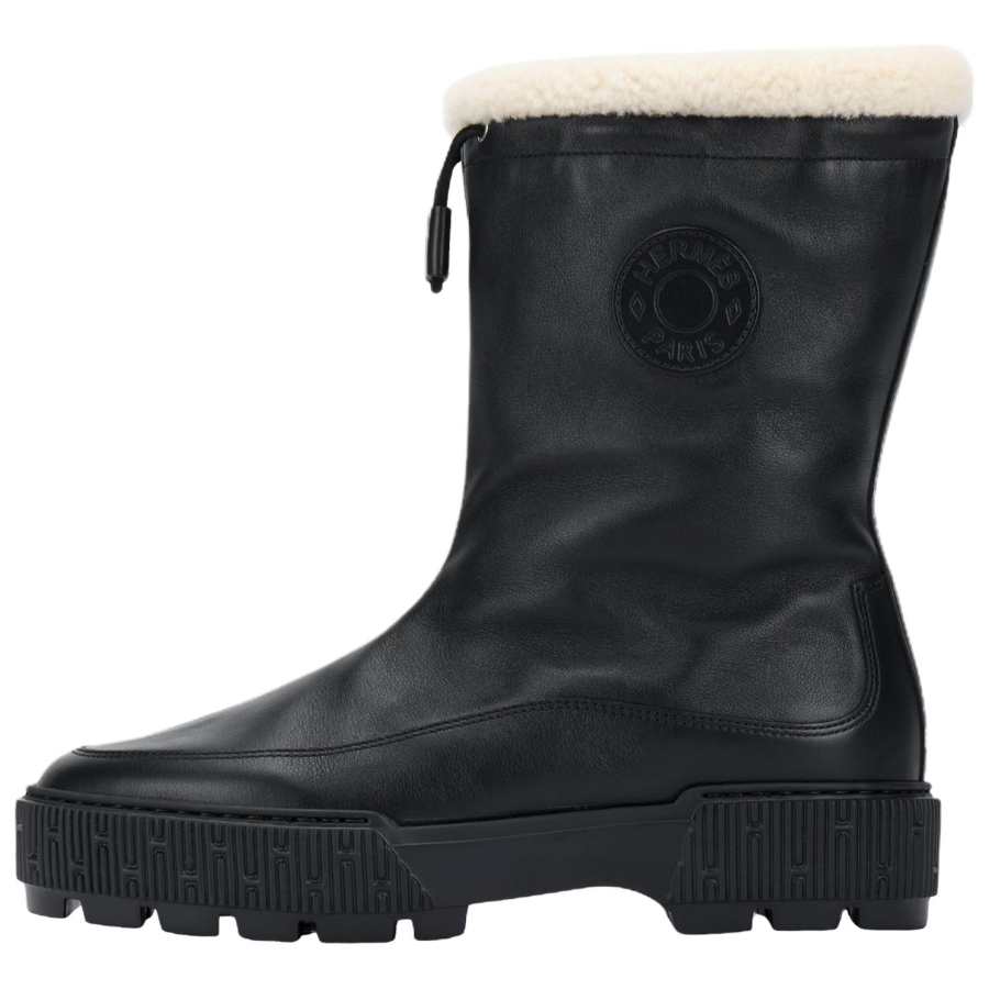 HERMES HERMES Journey Ankle Boots 4cm Women's Black