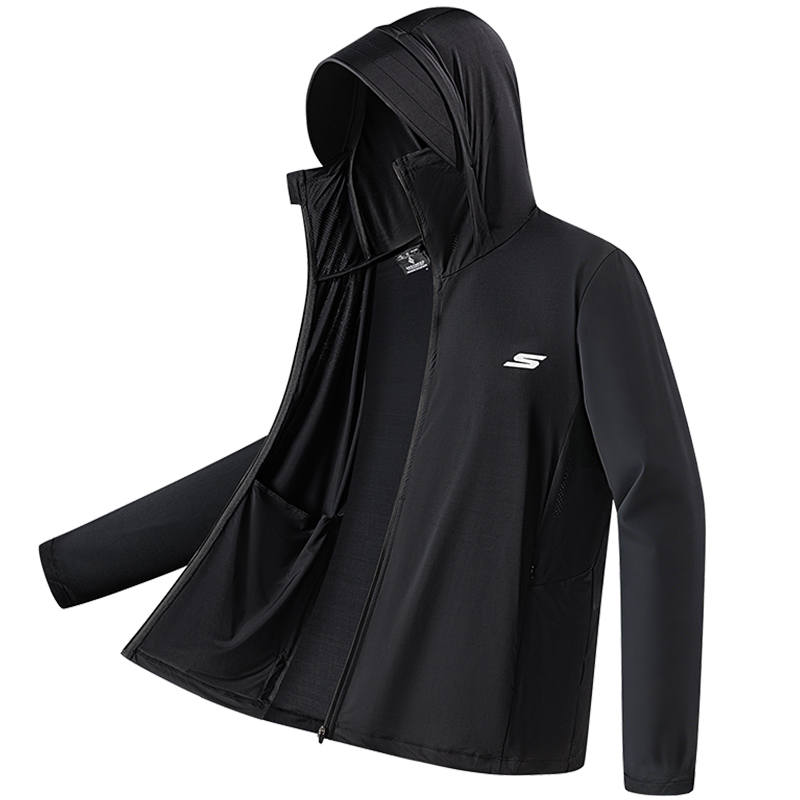 Skechers Sun Protection Clothing Unisex Dark Black 01X2