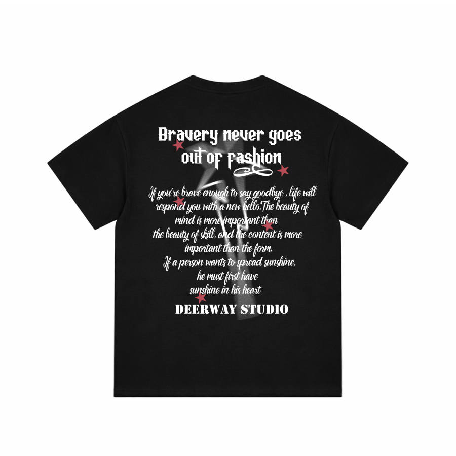 DEERWAY T Shirts Unisex Crew Neck Moderate Straight Fit