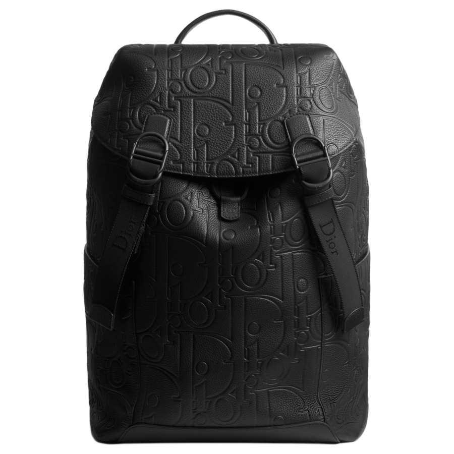 DIOR DIOR Jett Technical Fabric With Cow Leather Backpack Men's Black