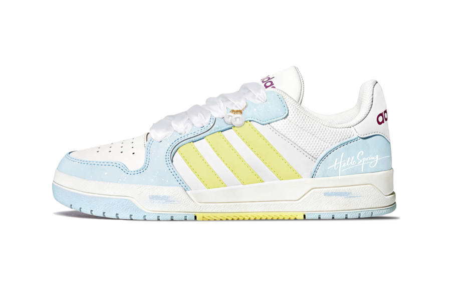 Adidas Neo Entrap Bubbles Maris Sal Lightweight Low top Skateboard Shoes Unisex Sky Blue