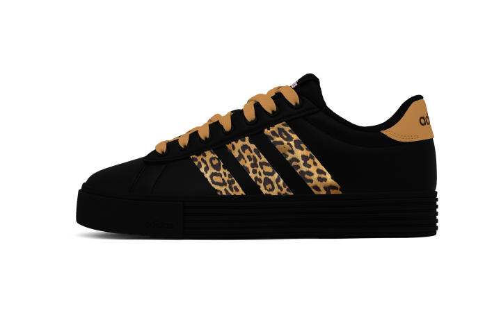 Adidas Adidas Daily Shell Head Leather Lightweight Low top Skateboard Shoes Unisex Leopard Print 4.0