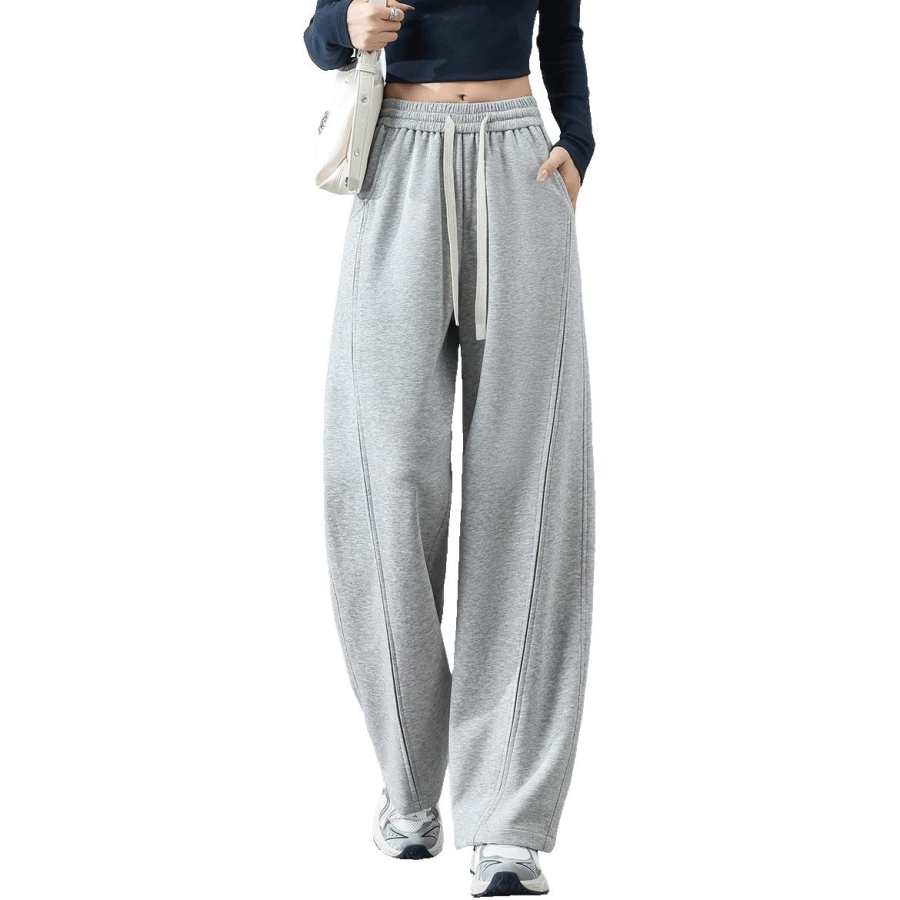 Tonlion Casual Pants Women's Moderate Wide Leg Pants