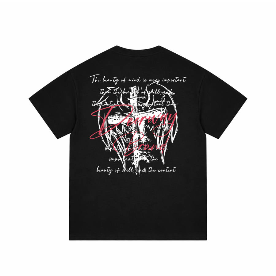 DEERWAY T Shirts Unisex Crew Neck Moderate Straight Fit