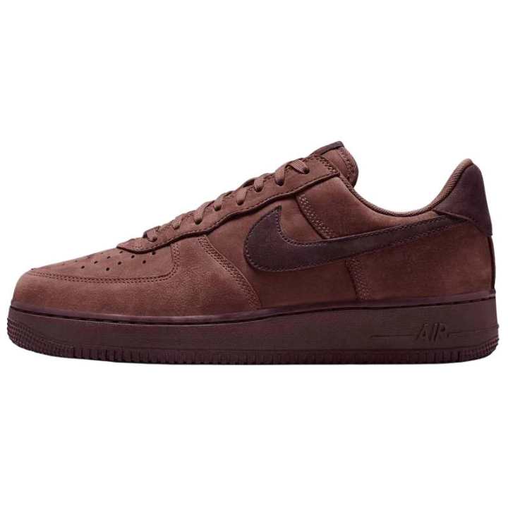 Nike Nike Air Force 1 Breathable Low top Skateboard Shoes Men's Red Brown