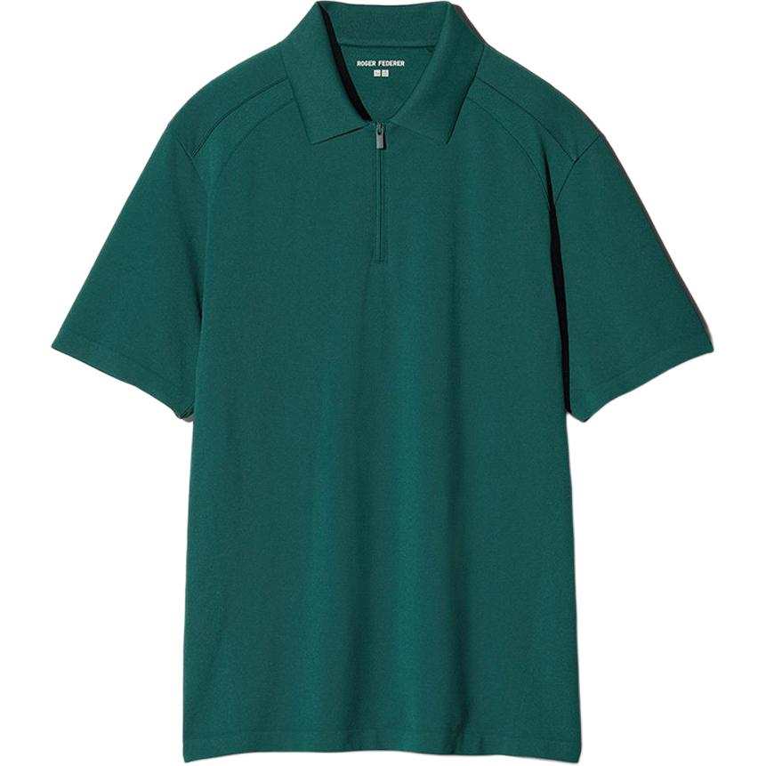 UNIQLO Polo Shirts Unisex Turquoise Polo Collar Moderate Straight Fit