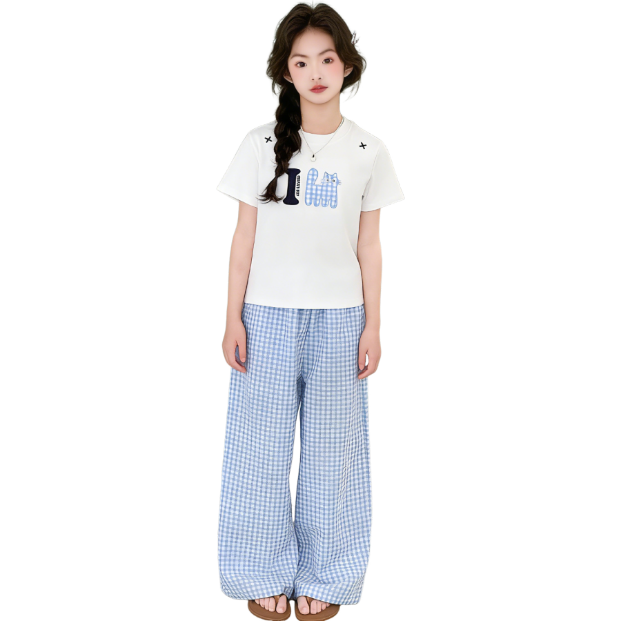 Lanza Girls' Set Summer Style Middle School Kids'