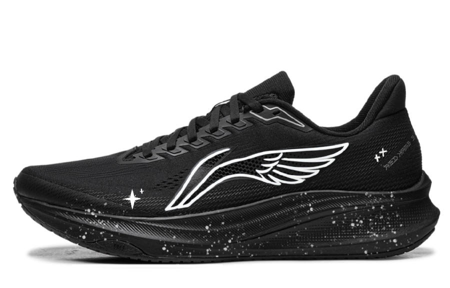Li-Ning Li Ning Red Hare 9 Jacquard Cushioning Breathable Low top Casual Racing Running Shoes Men's White Black