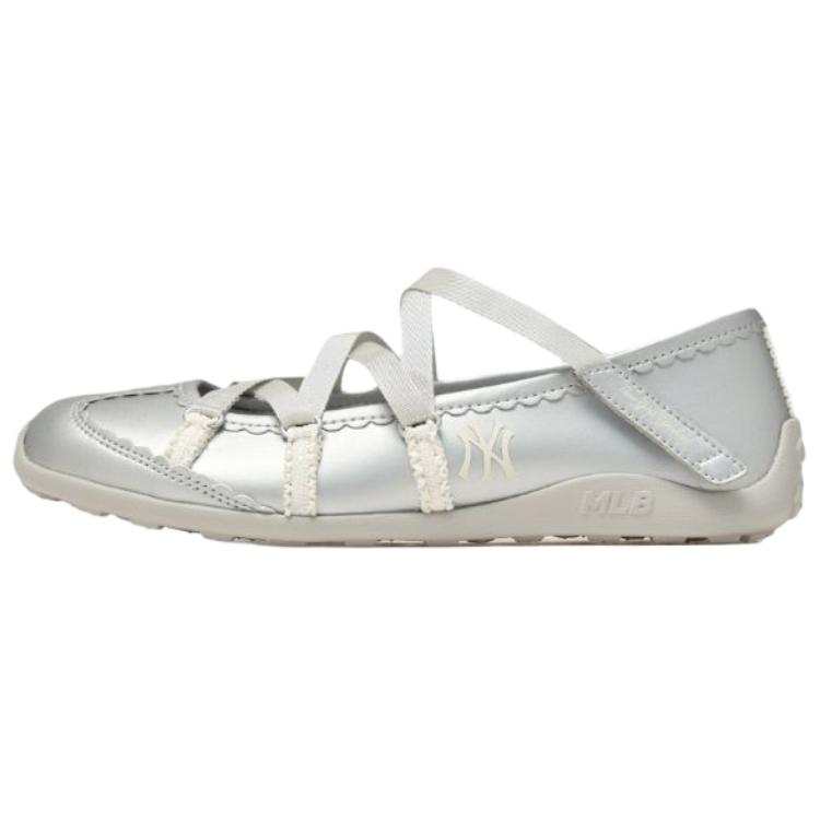 MLB New York Yankees Mary Jane Shoes Women's Silver