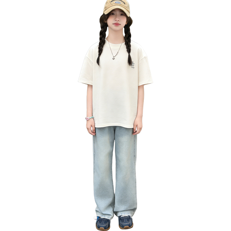 Lanza Girls' Set Summer Style Middle School Kids'