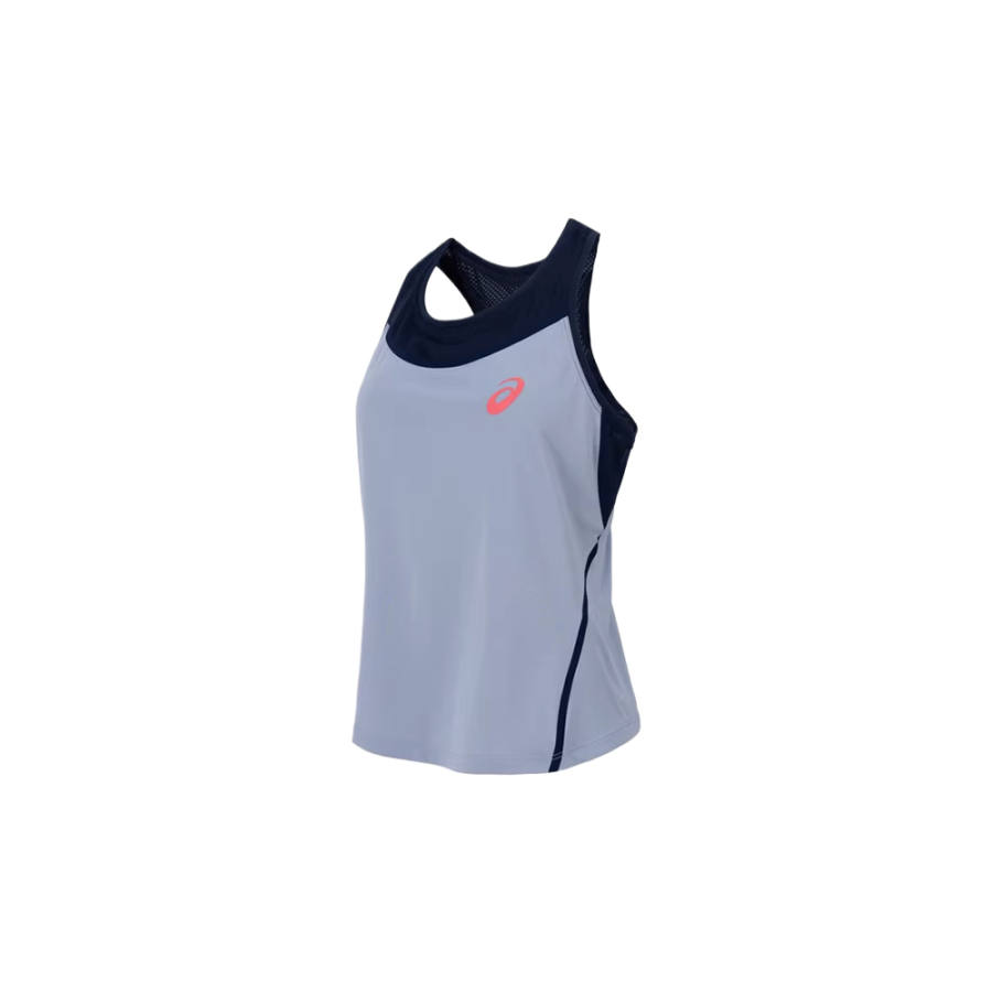 ASICS Sleeveless Sports Shirts Women's Gray Blue Other
