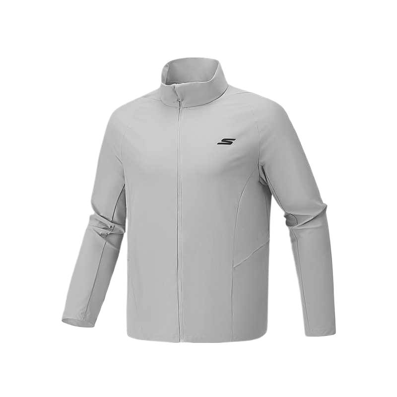 Skechers Jackets Men's Alloy Color 002E Stand Collar Moderate Other