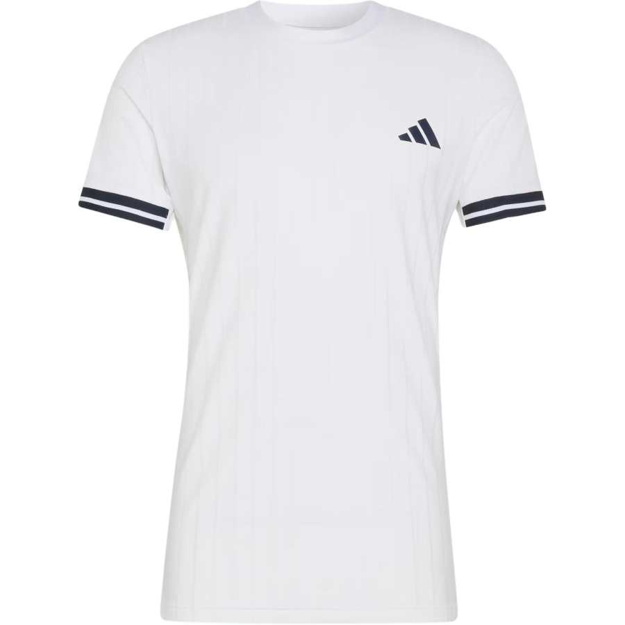 Adidas Adidas Tennis Tops Men's White Crew Neck Moderate