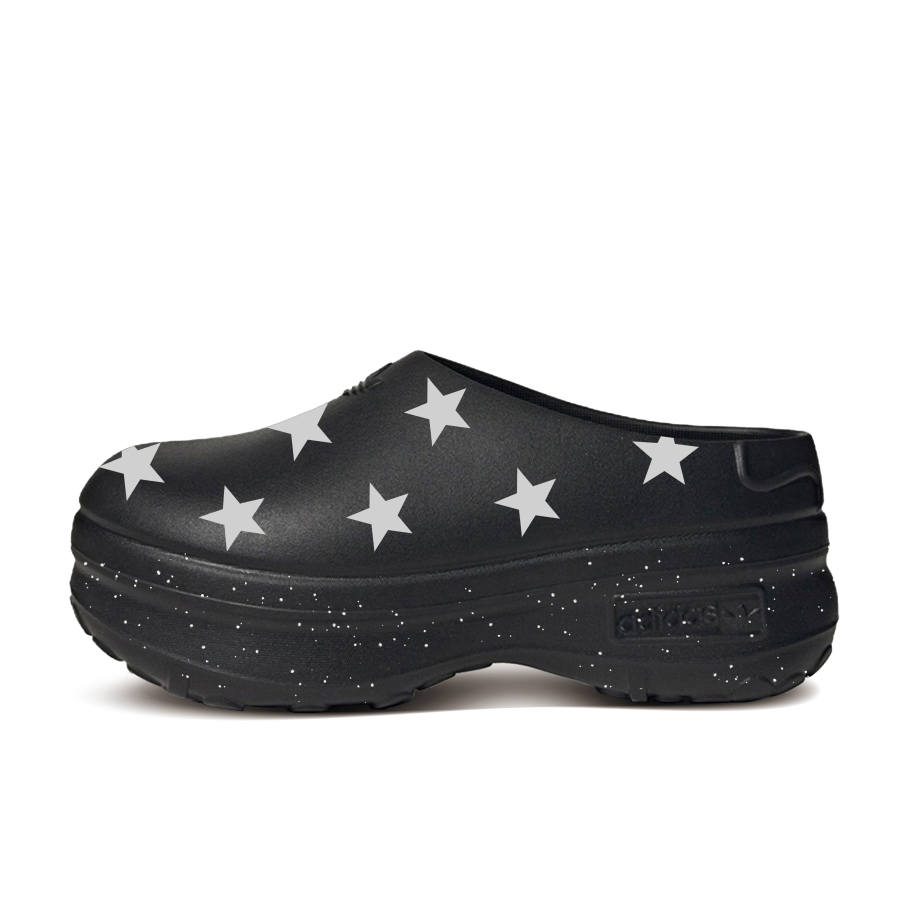 Adidas Originals AdiFOM Stan Smith Mule Rubber Sole Quiet, Odor Resistant, Abrasion Resistant Chef Shoes Unisex Black