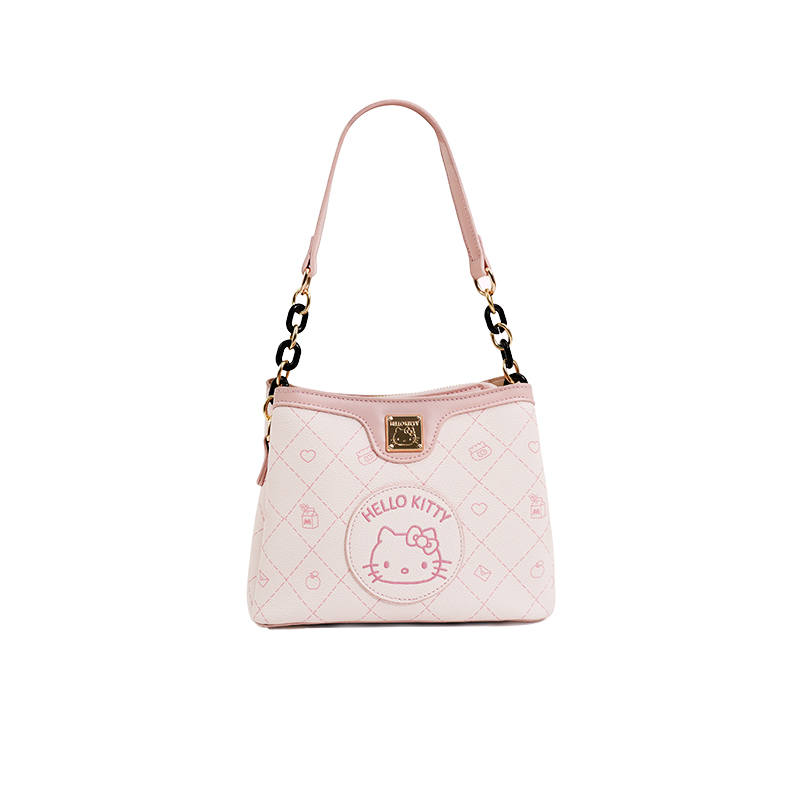 Sanrio Pu Shoulder Bag Regular Women's Pink/Beige