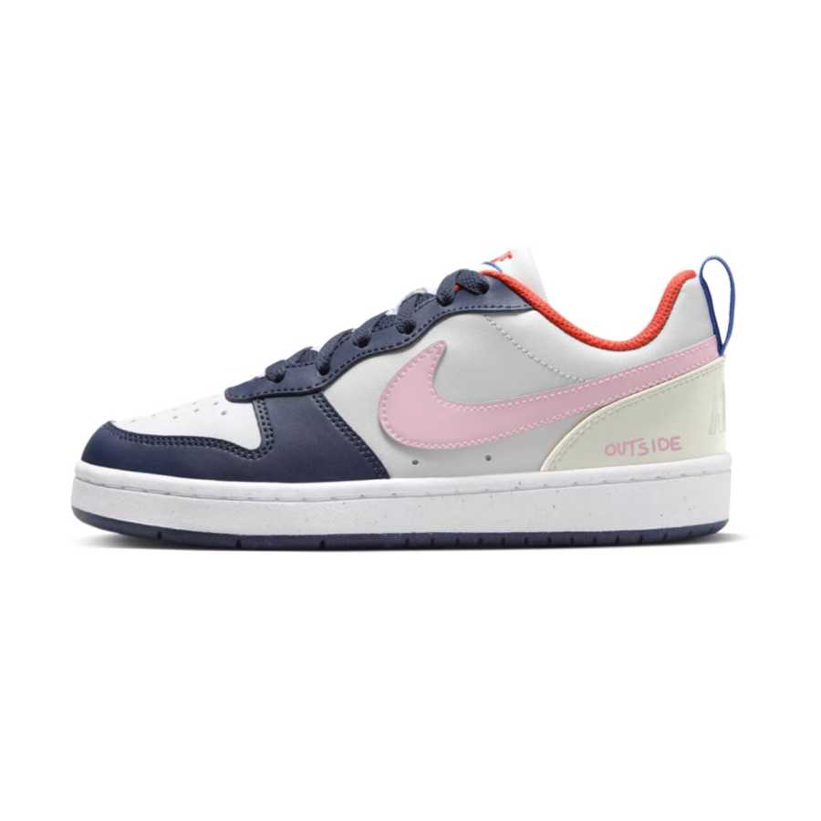 Nike Nike Court Borough Slip Resistant Abrasion Resistant Low top Kids' Skateboarding Shoes Light Pink Teenagers