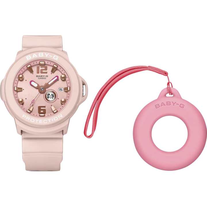 CASIO CASIO BGA 15 Quartz Movement Resin Strap Watch Women's Watch Pink Watch Dial