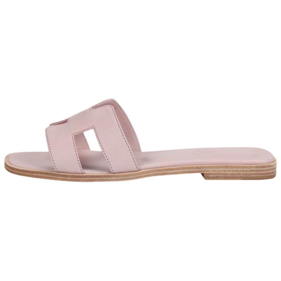 HERMES HERMES Oran Slide Slippers Women's Pink
