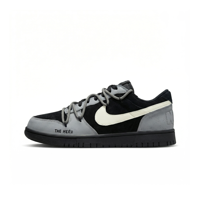 Nike Nike Big Lux Low top Skateboard Shoes Men's Black Gray White