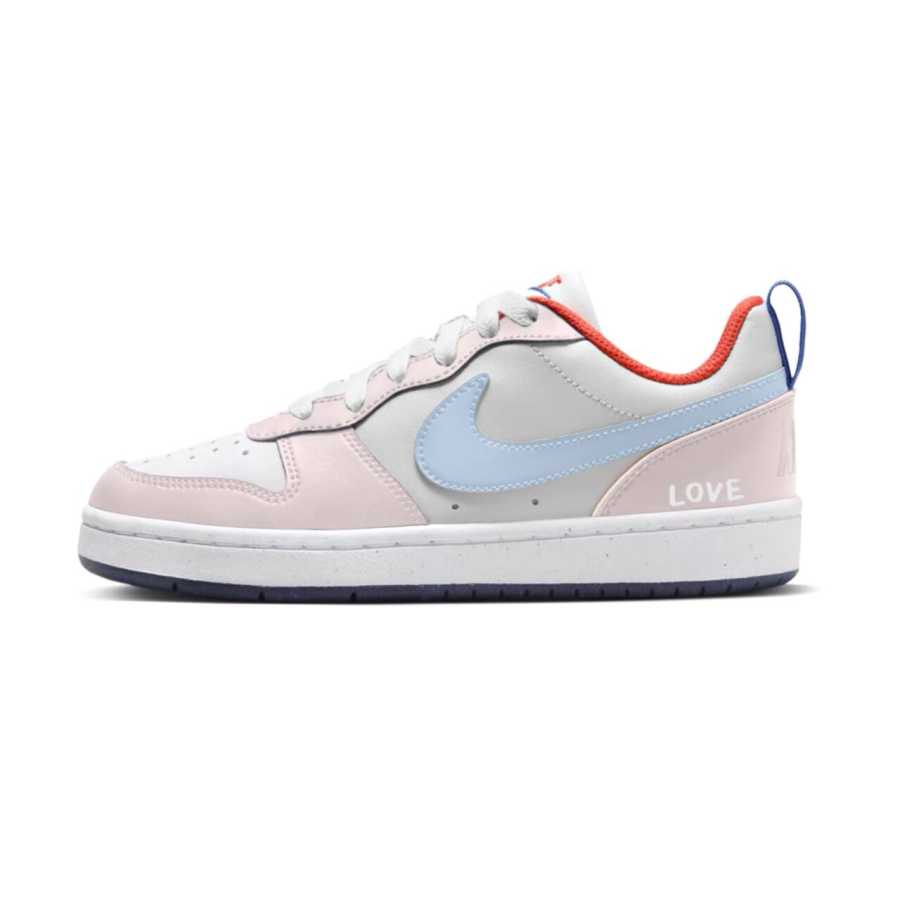 Nike Nike Court Borough Slip Resistant Abrasion Resistant Low top Kids' Skateboarding Shoes Light Pink Teenagers