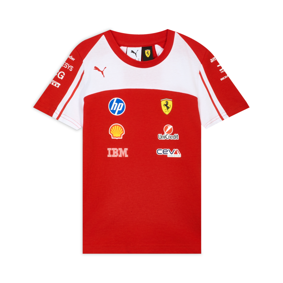 PUMA X Ferrari Kids T Shirts Crew Neck Moderate