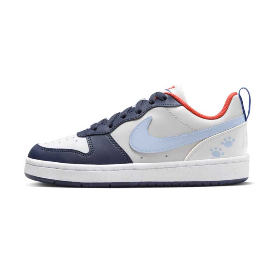 Nike Nike Court Borough Slip Resistant Abrasion Resistant Low top Kids' Skateboarding Shoes Light Blue Teenagers