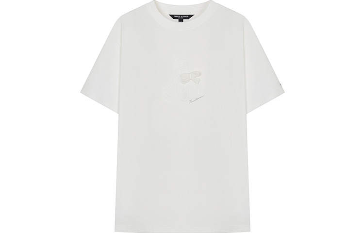 Teenie Weenie T Shirts Women's Crew Neck Moderate Straight Fit