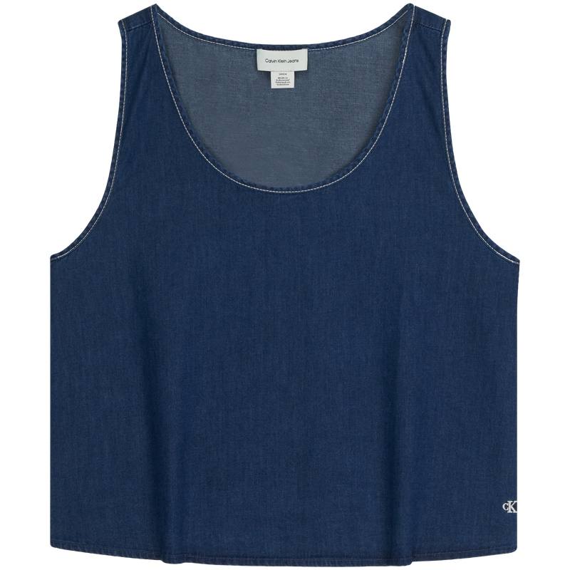 Calvin Klein Tank Tops Women's YQR Denim Blue Other