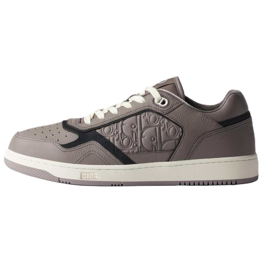 DIOR B27 Uptown Leather Low top Skateboard Shoes Men's Gray