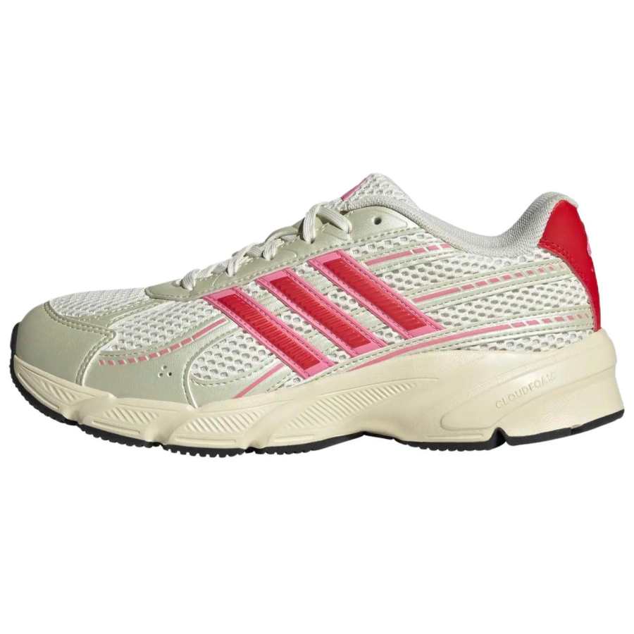 Adidas Adidas TECHNOCHAOS 2000 Breathable Abrasion Resistant Running Shoes Women's Beige