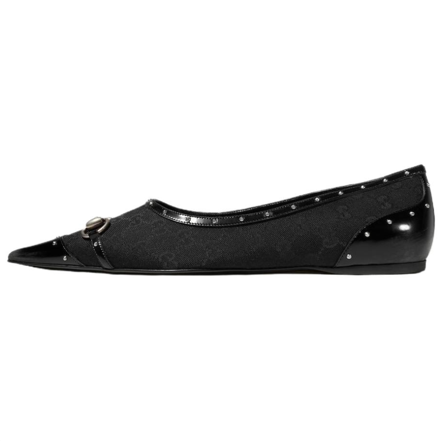 GUCCI Horsebit Generation Casual Leather Shoes Men's Black