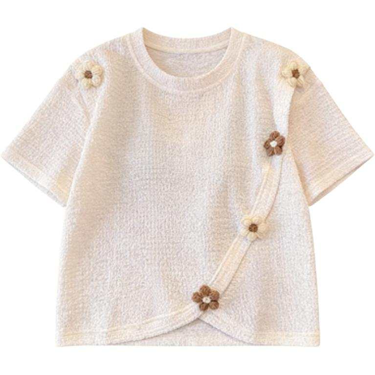 DUSHE T Shirts Women's Crew Neck Thin Straight Fit
