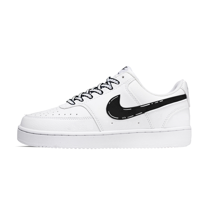 Nike Nike Court Vision 1 Abrasion Resistant Slip Resistant Low top Skateboard Shoes Men's White